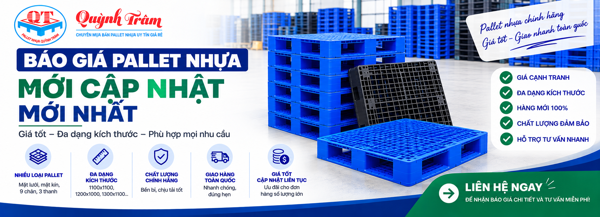 Báo Giá Pallet Nhựa Mới Cập Nhật Mới Nhất